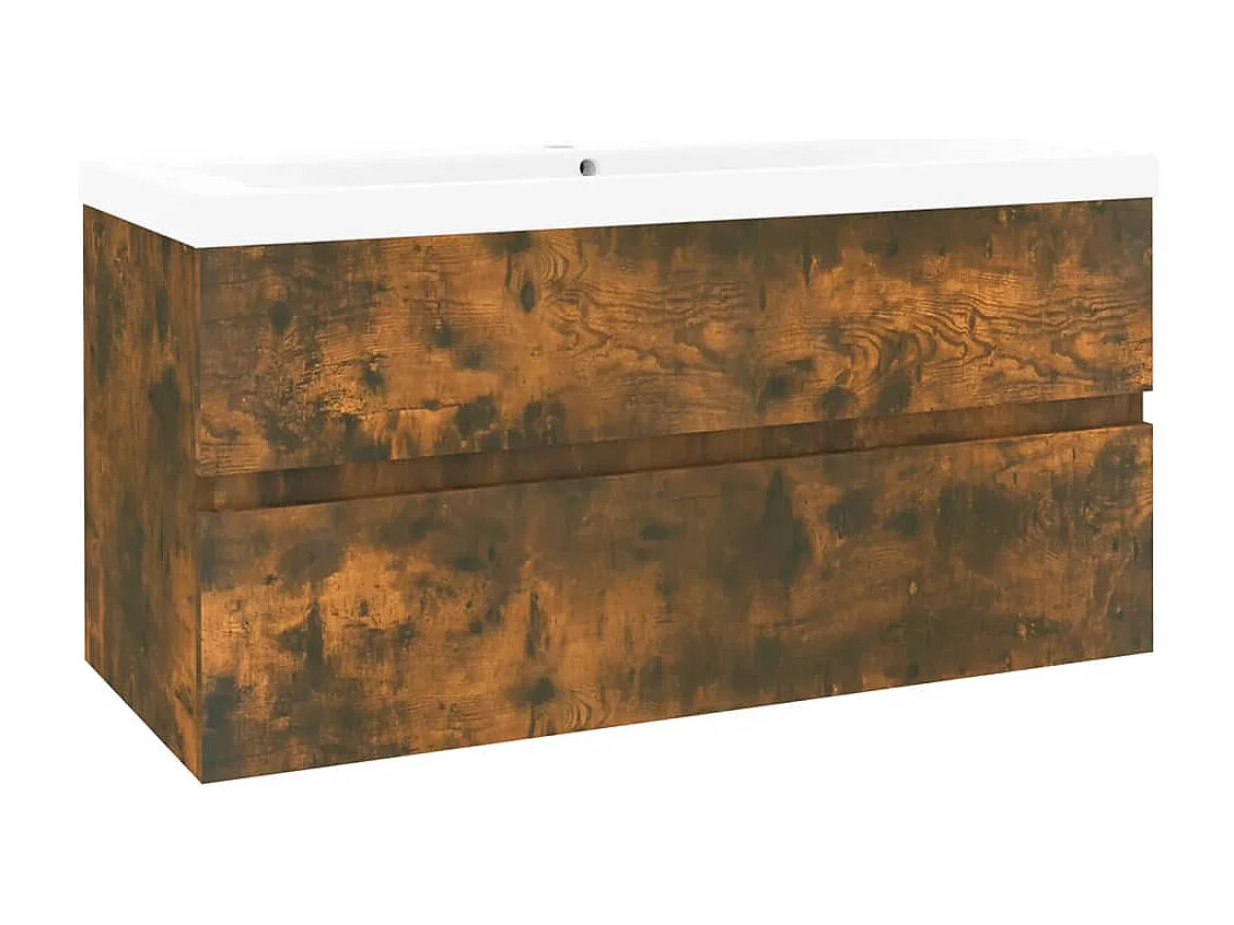 Mueble de fregadero con lavabo integrado de madera contrachapada de roble ahumado 02_0006871