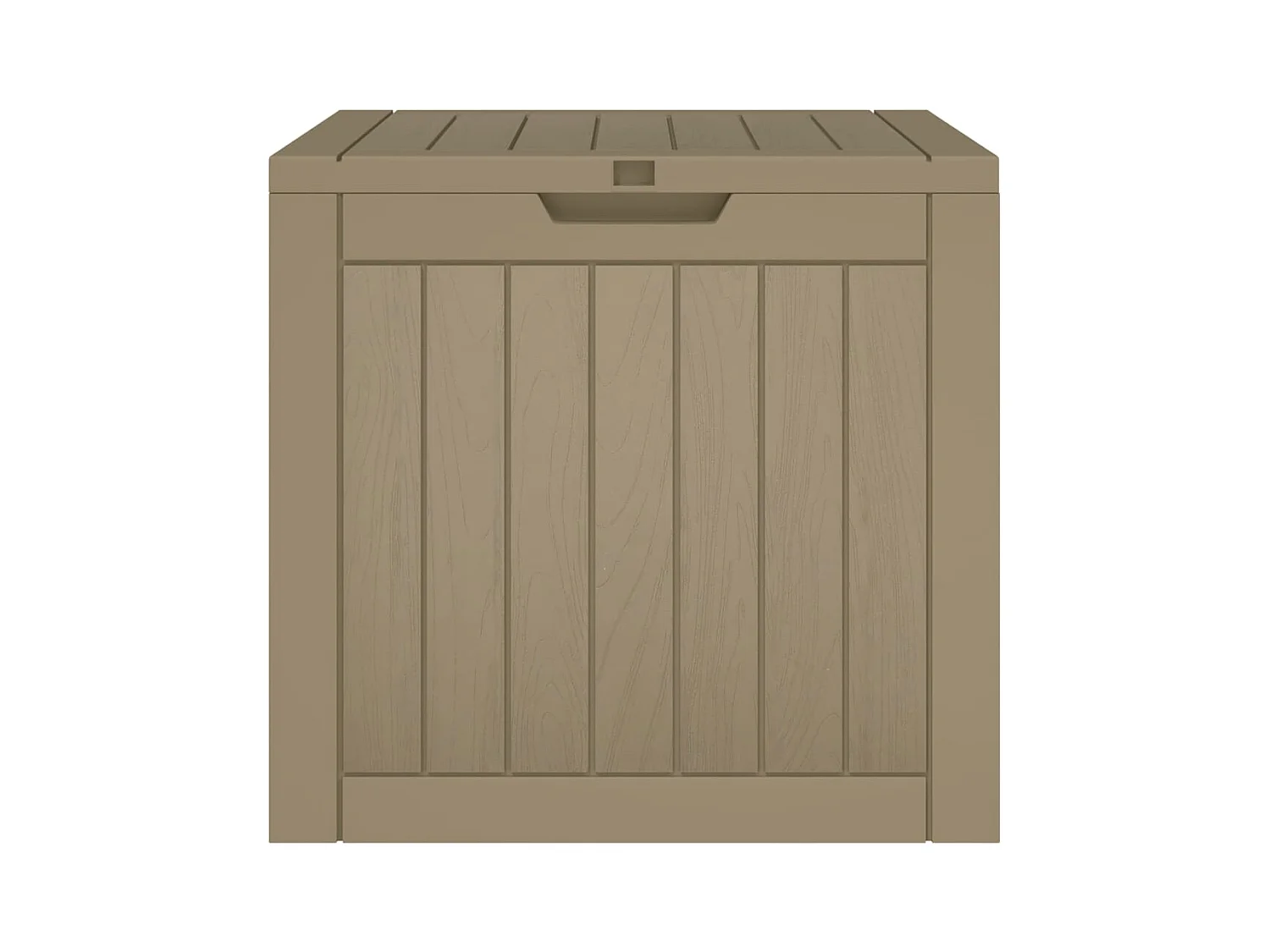 Caja de almacenaje para jardín 55,5 x 43 x 53 cm pp marrón claro 02_0013139