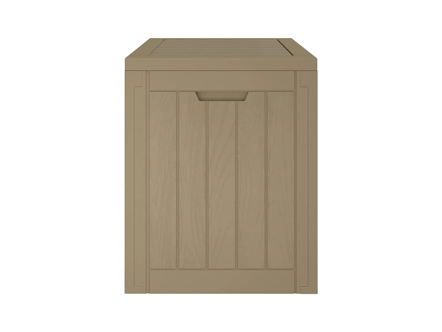 Caja de almacenaje para jardín 55,5 x 43 x 53 cm pp marrón claro 02_0013139