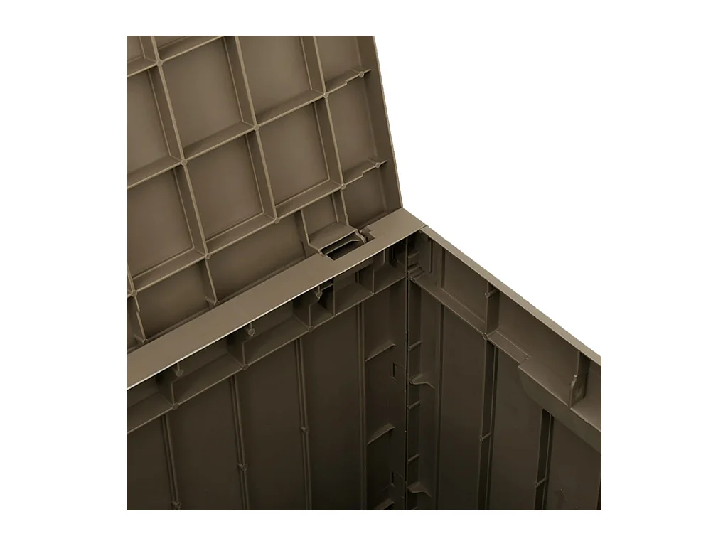 Caja de almacenaje para jardín 55,5 x 43 x 53 cm pp marrón claro 02_0013139