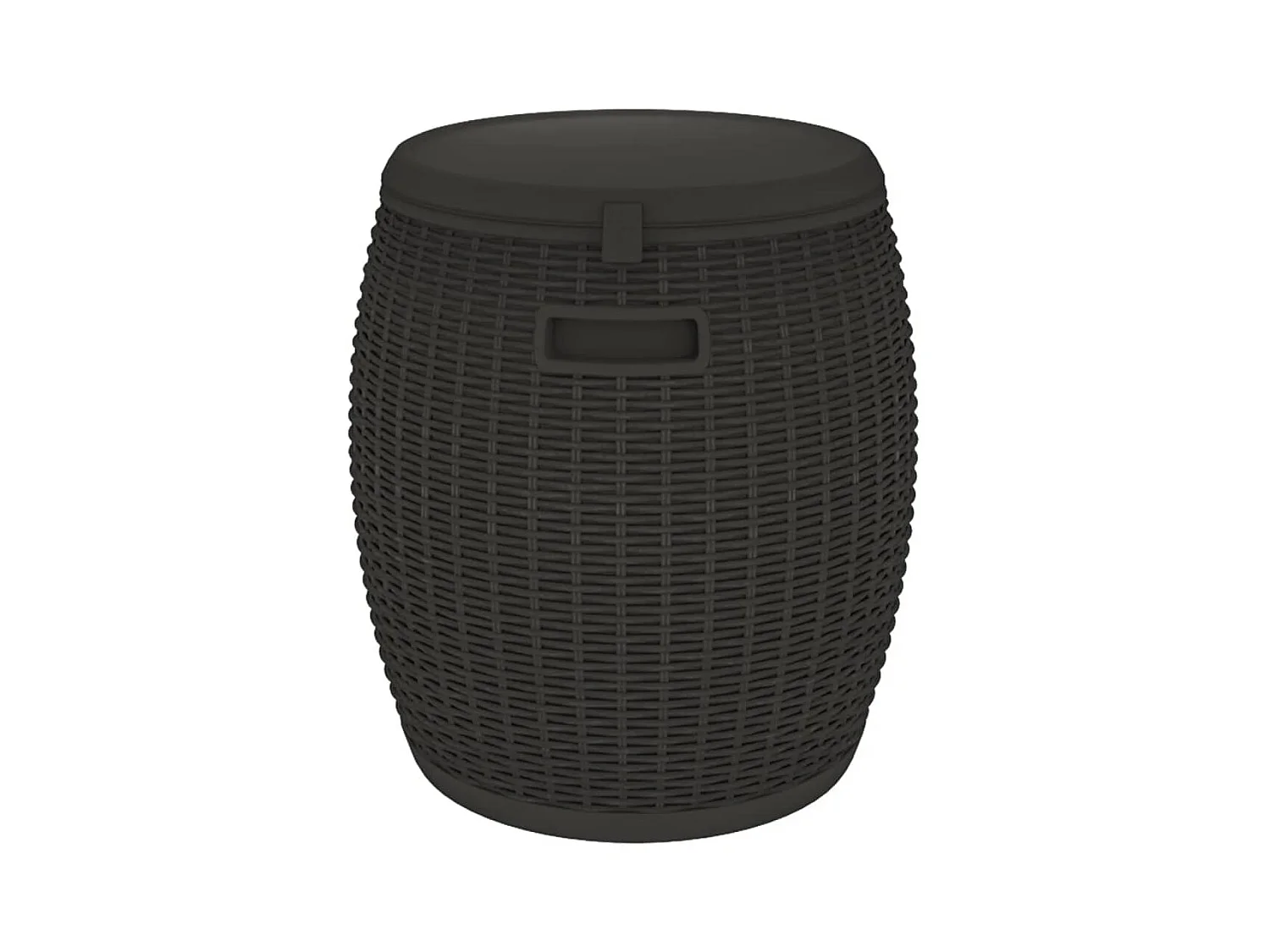 Caja de almacenaje para muebles de jardín 4 en 1 polipropileno negro 02_0013036