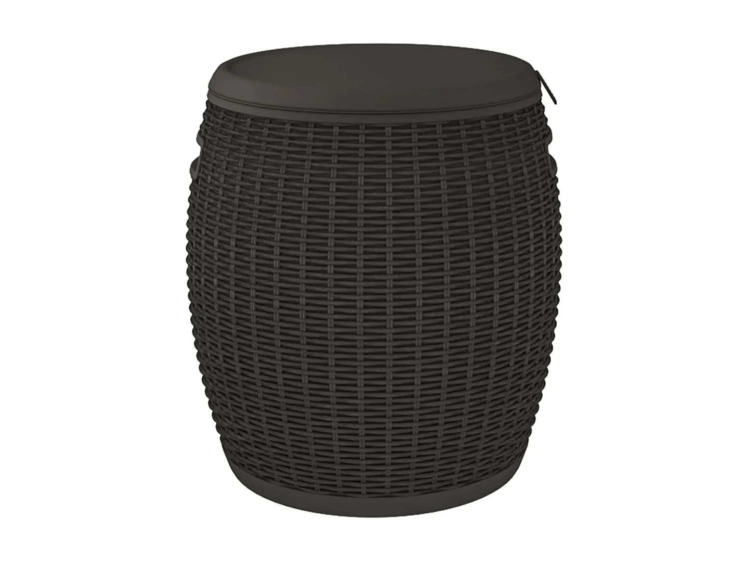 Caja de almacenaje para muebles de jardín 4 en 1 polipropileno negro 02_0013036