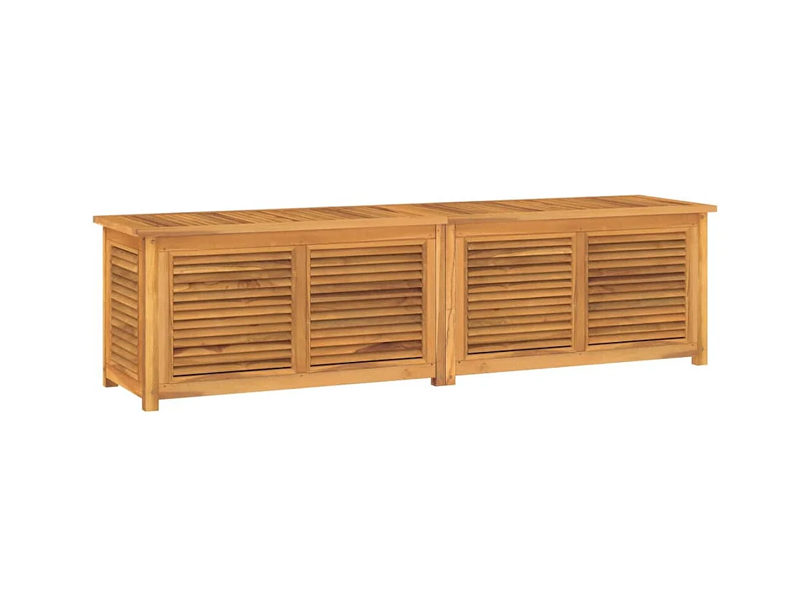Box portaoggetti da giardino e borsa 200 x 50 x 53 cm legno massello di teak 02_0013133
