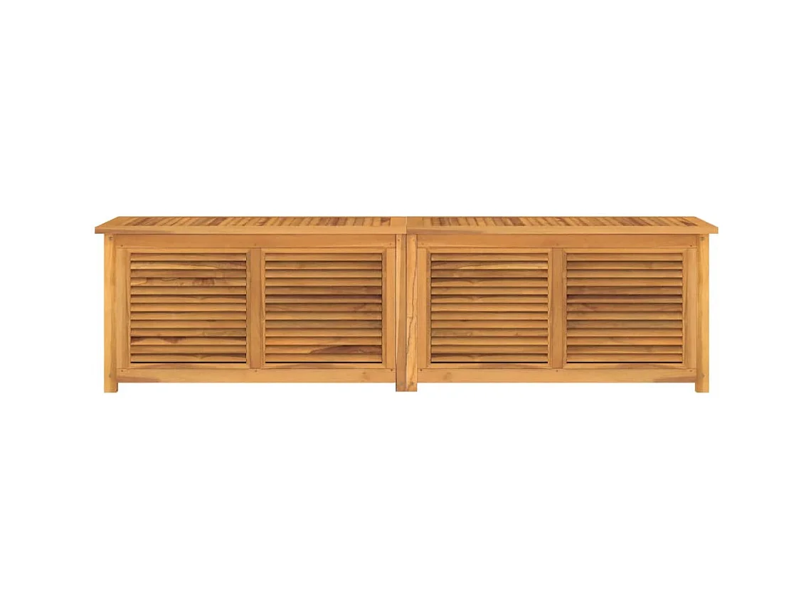 Box portaoggetti da giardino e borsa 200 x 50 x 53 cm legno massello di teak 02_0013133