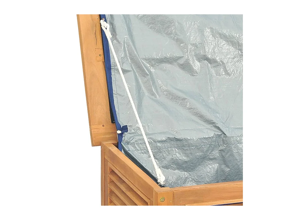 Box portaoggetti da giardino e borsa 200 x 50 x 53 cm legno massello di teak 02_0013133