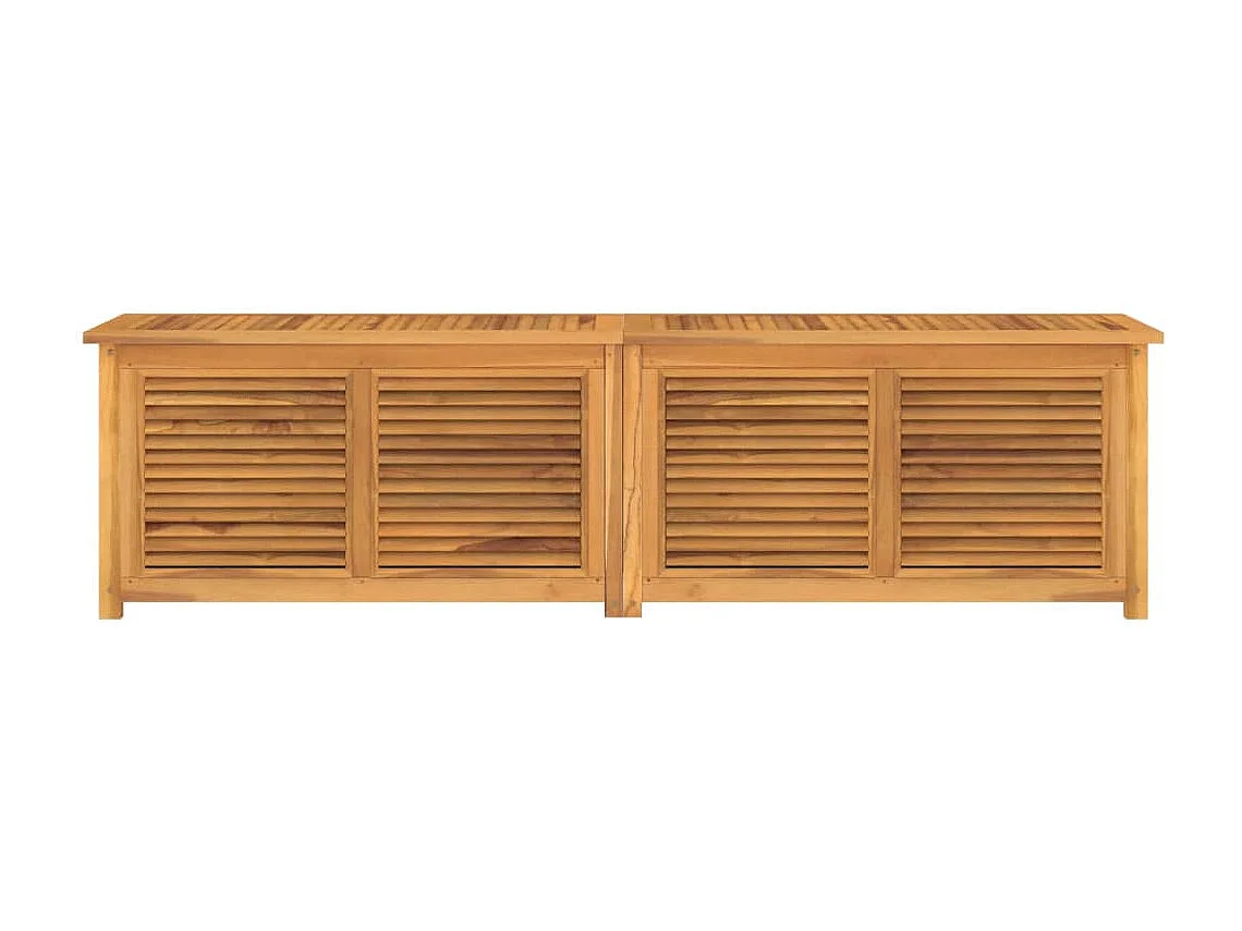 Box portaoggetti da giardino e borsa 200 x 50 x 53 cm legno massello di teak 02_0013133