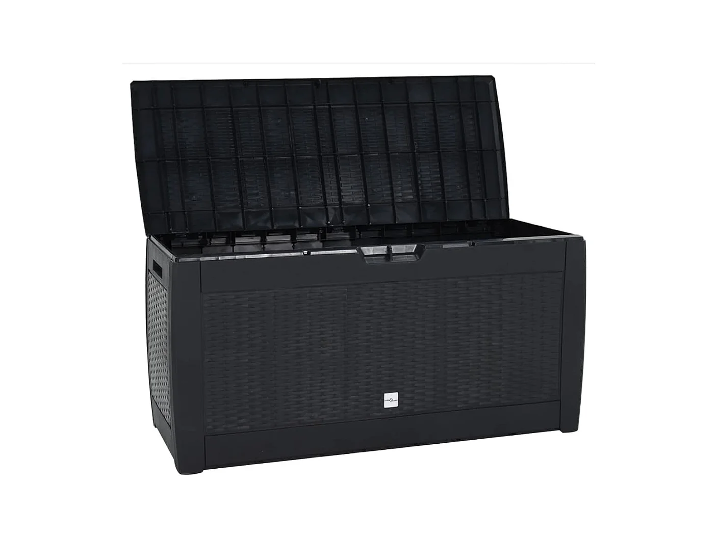 Caja de almacenamiento de jardín 119 x 48 x 60 cm antracita polipropileno 02_0013141