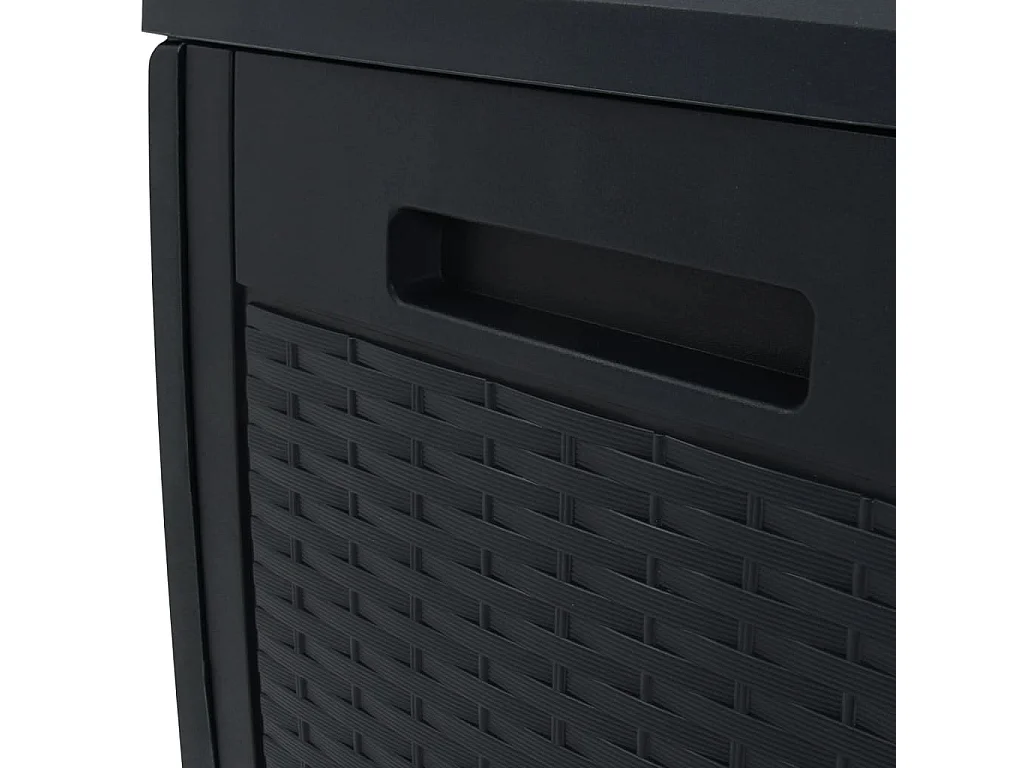 Caja de almacenamiento de jardín 119 x 48 x 60 cm antracita polipropileno 02_0013141