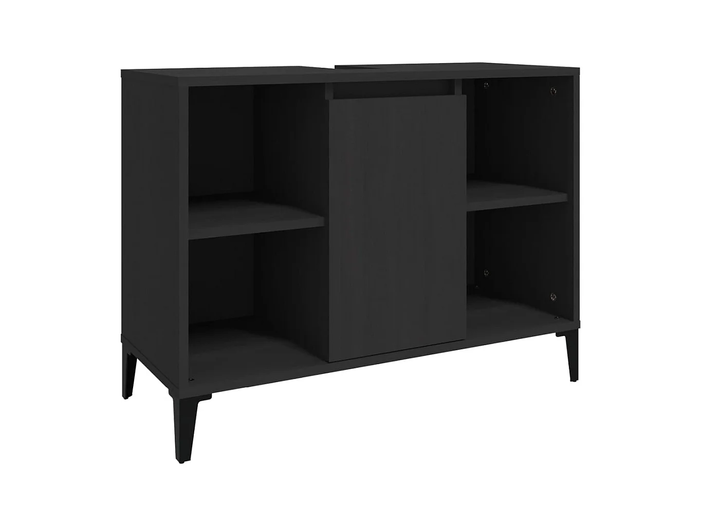 Mobile lavabo da bagno 80 x 33 x 60 cm multistrato nero 02_0006845