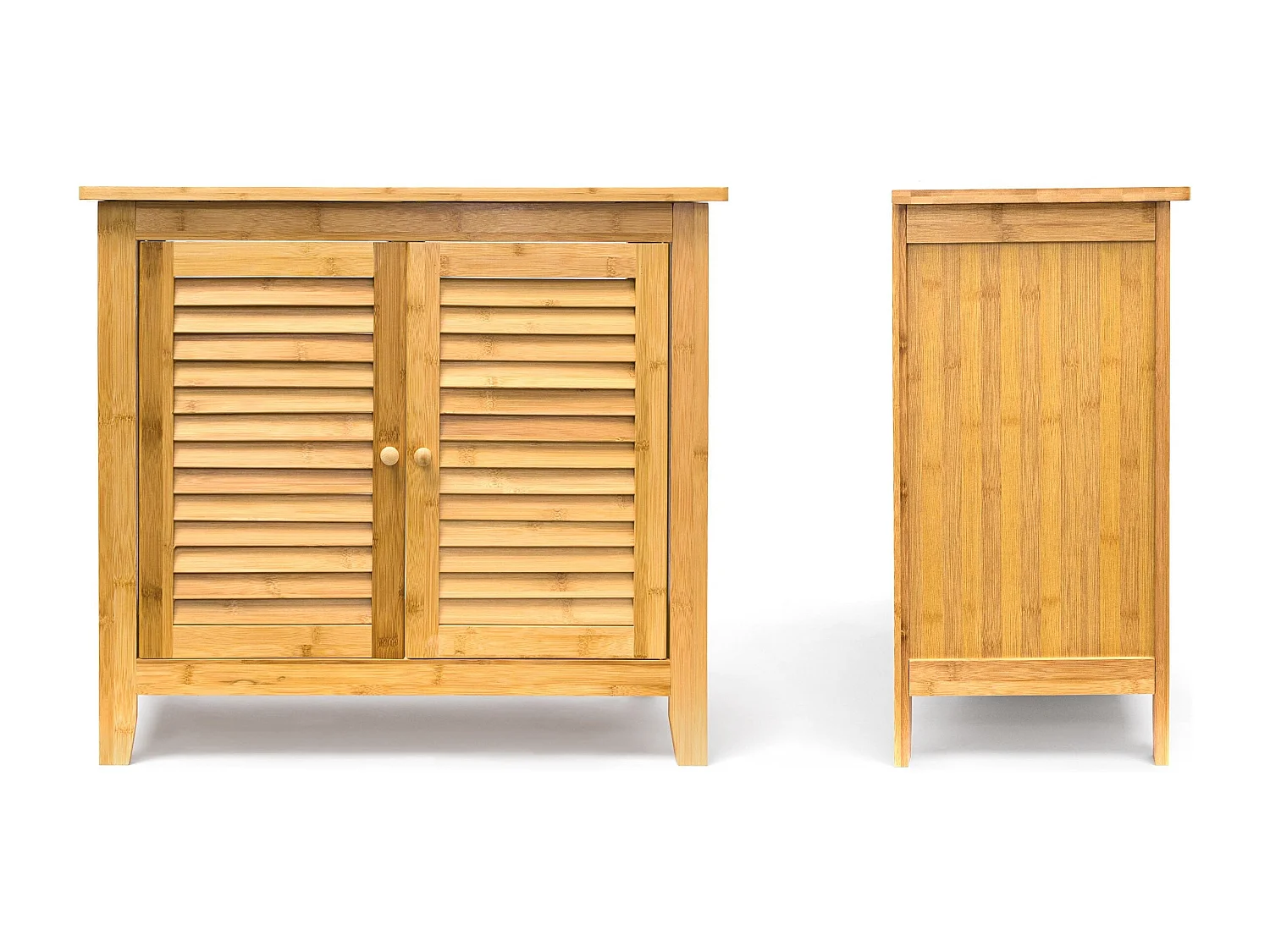 Mueble bajo lavabo de bambú con dos puertas 3213061