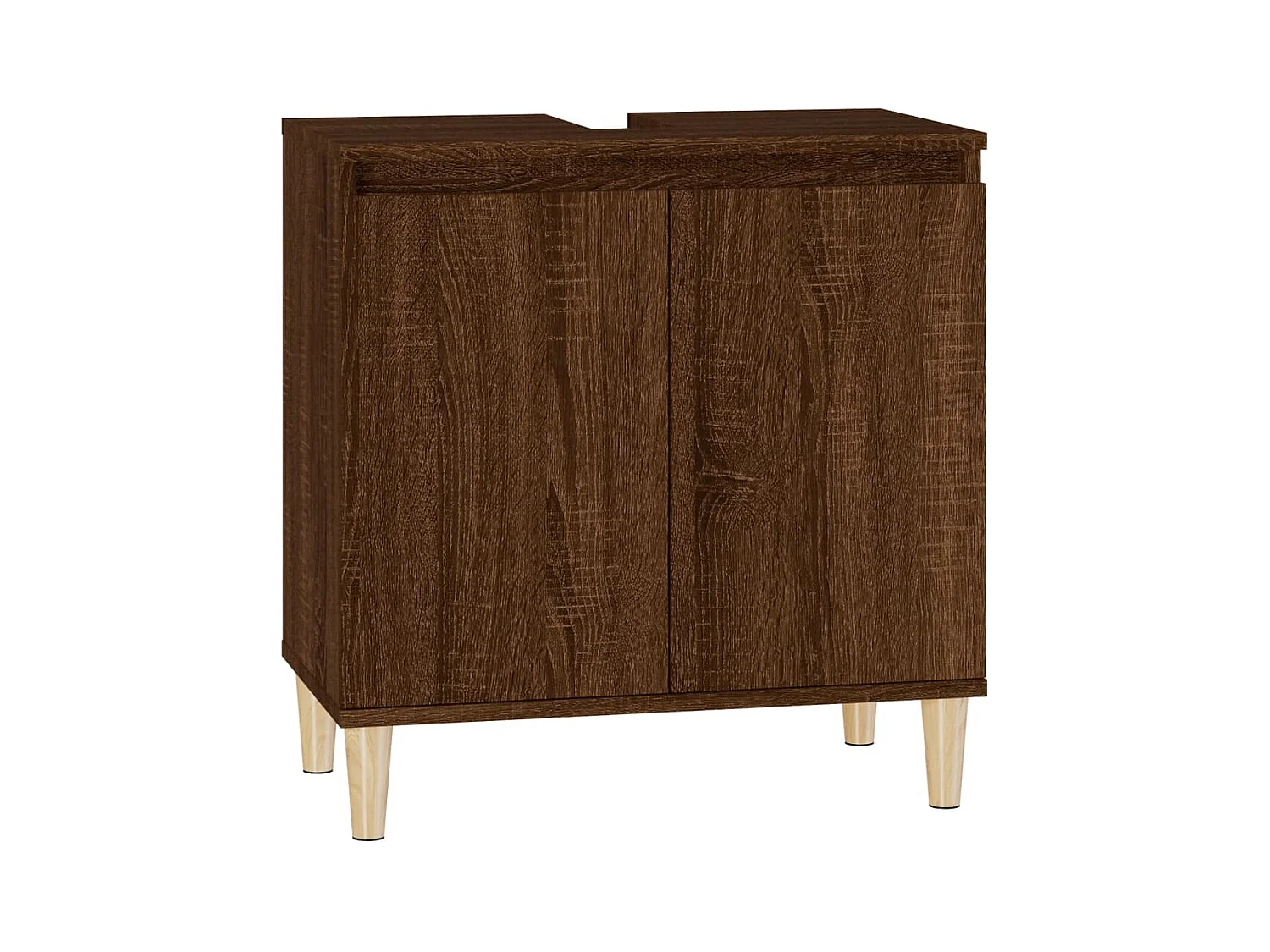Mueble para fregadero 58 x 33 x 60 cm madera contrachapada marrón 02_0006823