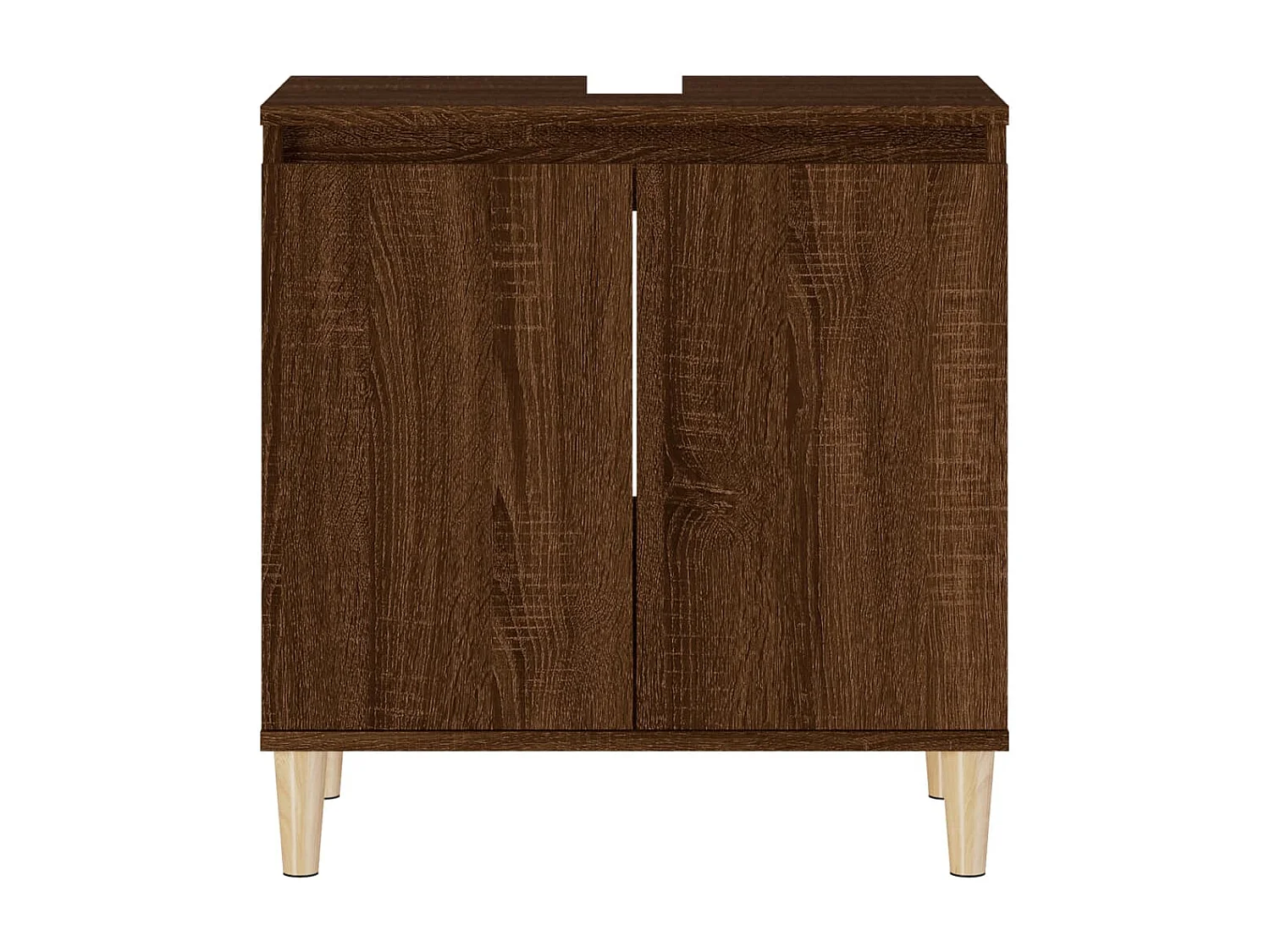Mueble para fregadero 58 x 33 x 60 cm madera contrachapada marrón 02_0006823