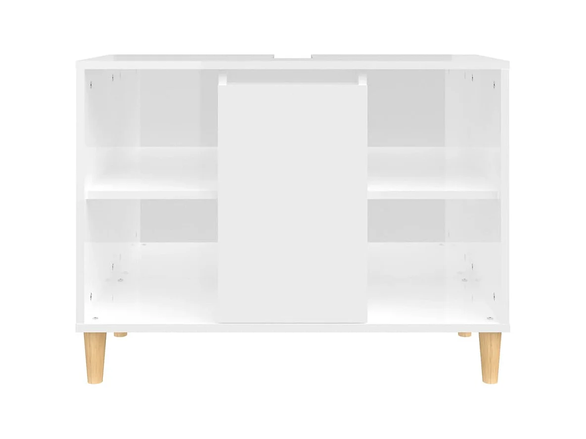 Mobile portalavabo 80 x 33 x 60 cm multistrato bianco lucido 02_0006814