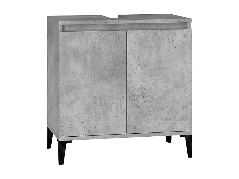 Mueble para fregadero 58 x 33 x 60 cm madera contrachapada hormigón gris 02_0006836