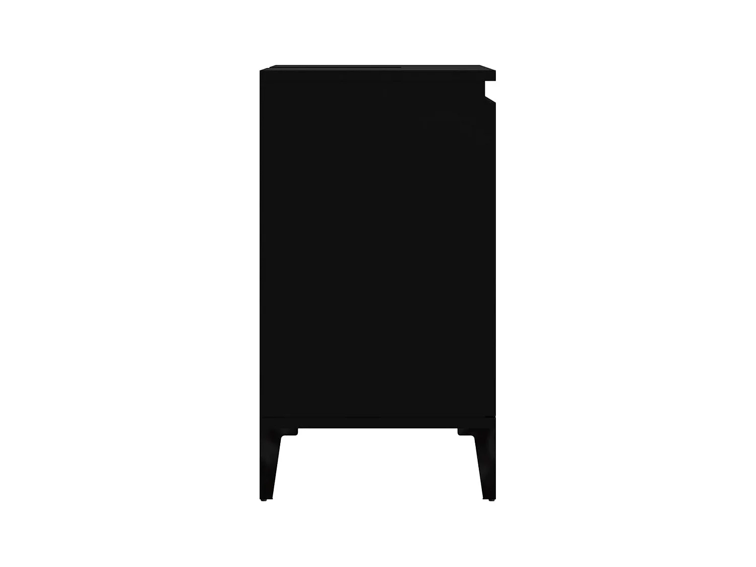 Meuble d'évier noir 58 bois marron 58 x 33 x 60 cm 02_0006841