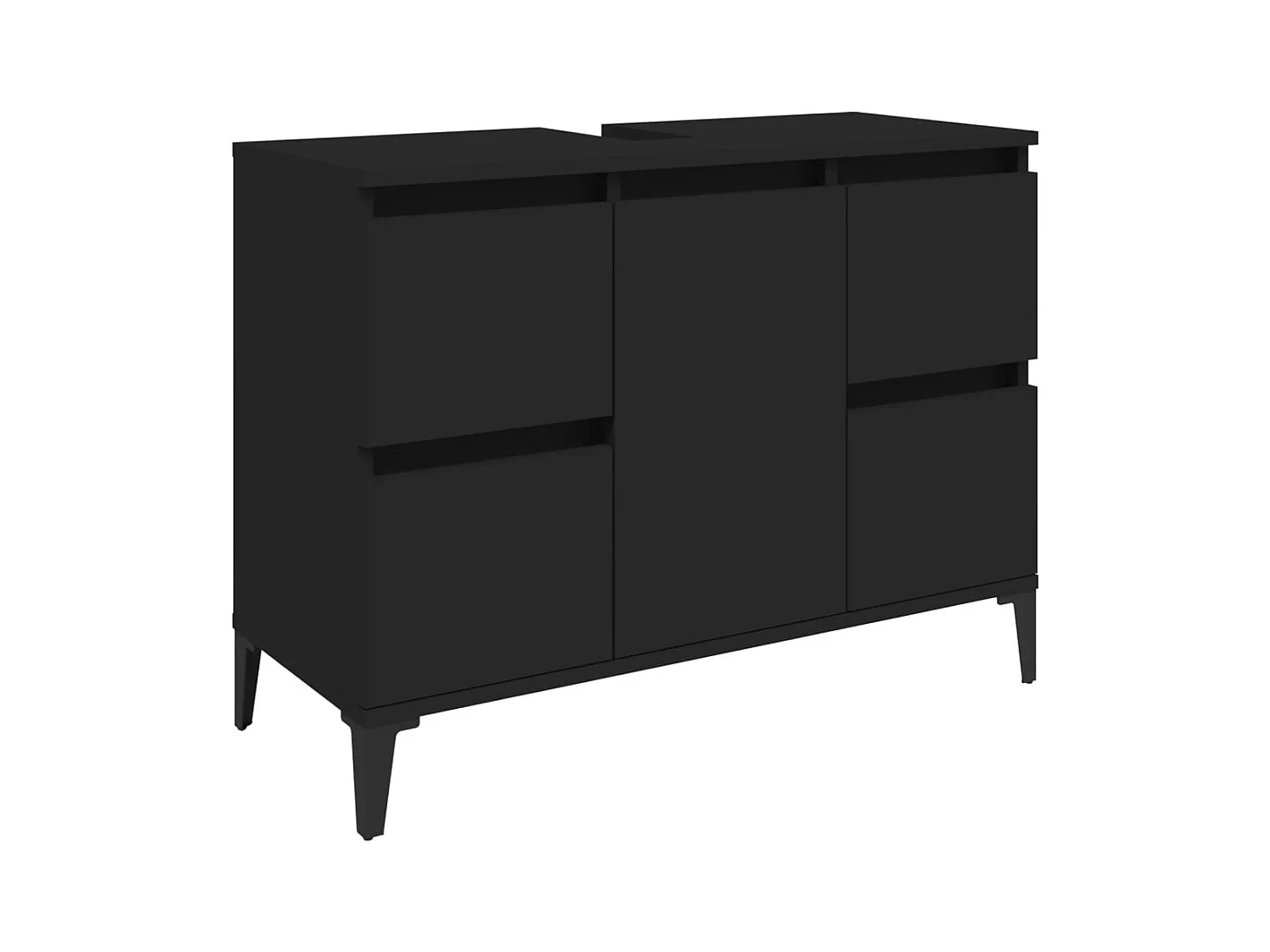 Mobile lavello 80 x 33 x 60 cm multistrato nero 02_0006843