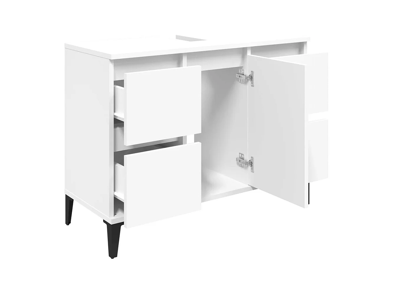 Mueble para lavabo mueble lavabo 80 x 33 x 60 cm madera contrachapada blanco 02_0006810