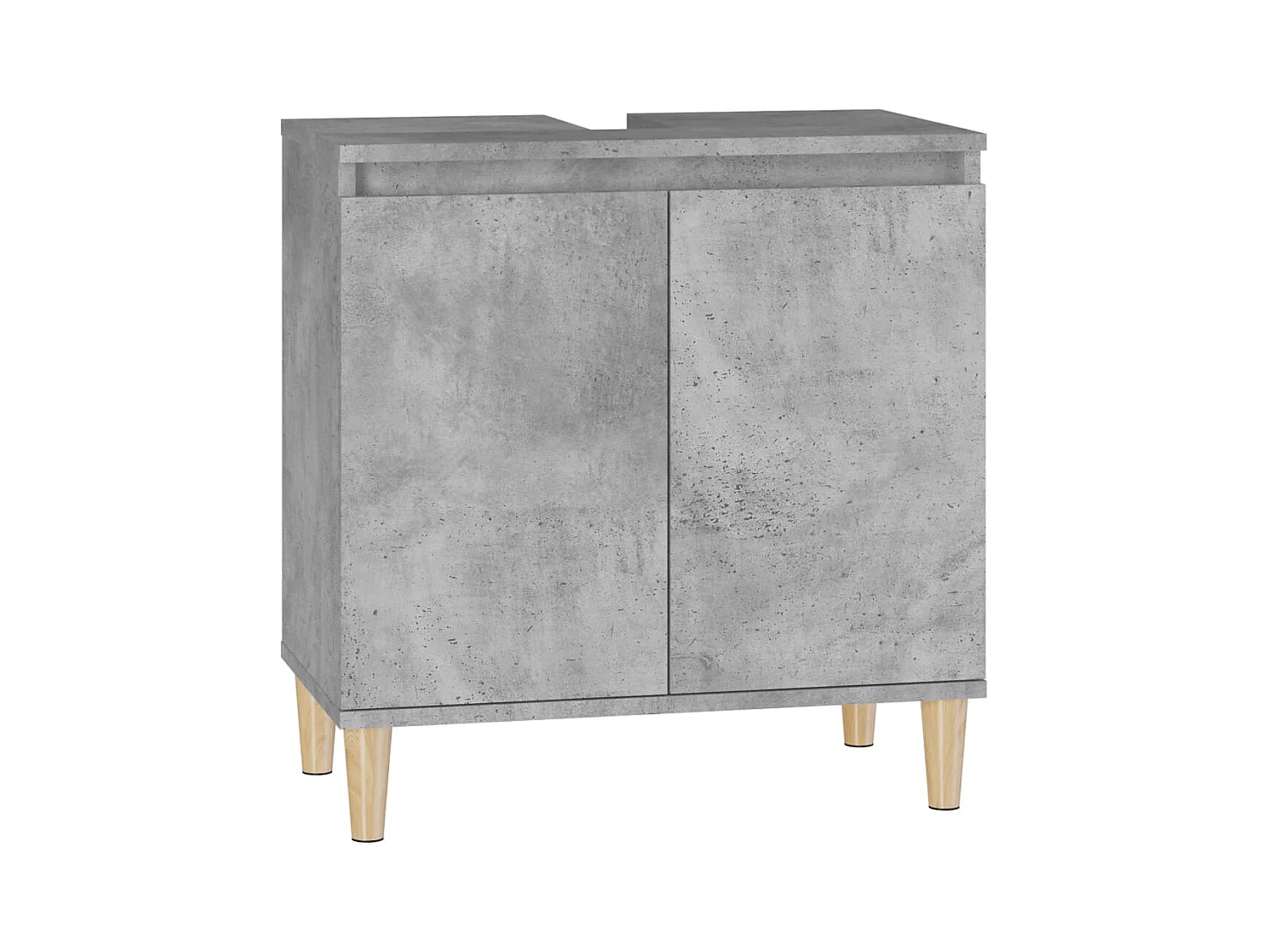 Mueble para fregadero 58 x 33 x 60 cm madera contrachapada gris 02_0006835