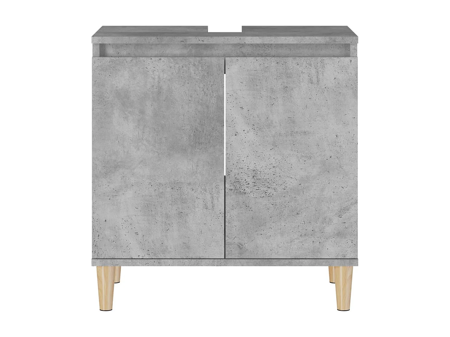 Mueble para fregadero 58 x 33 x 60 cm madera contrachapada gris 02_0006835