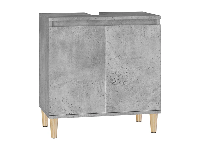 Mueble para fregadero 58 x 33 x 60 cm madera contrachapada gris 02_0006835