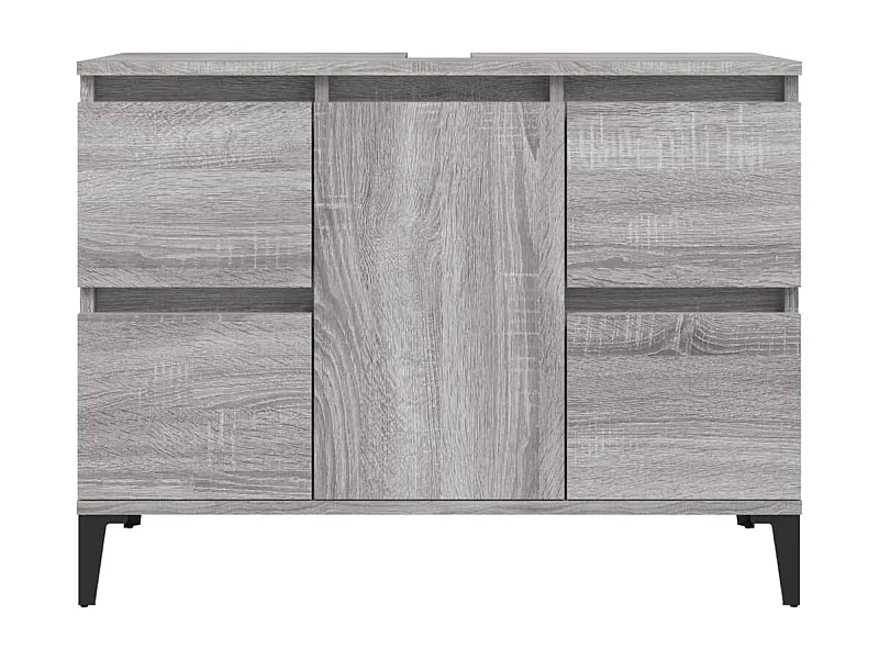 Móvel para pia de banheiro 80 x 33 x 60 cm madeira engenharia cinza 02_0006849