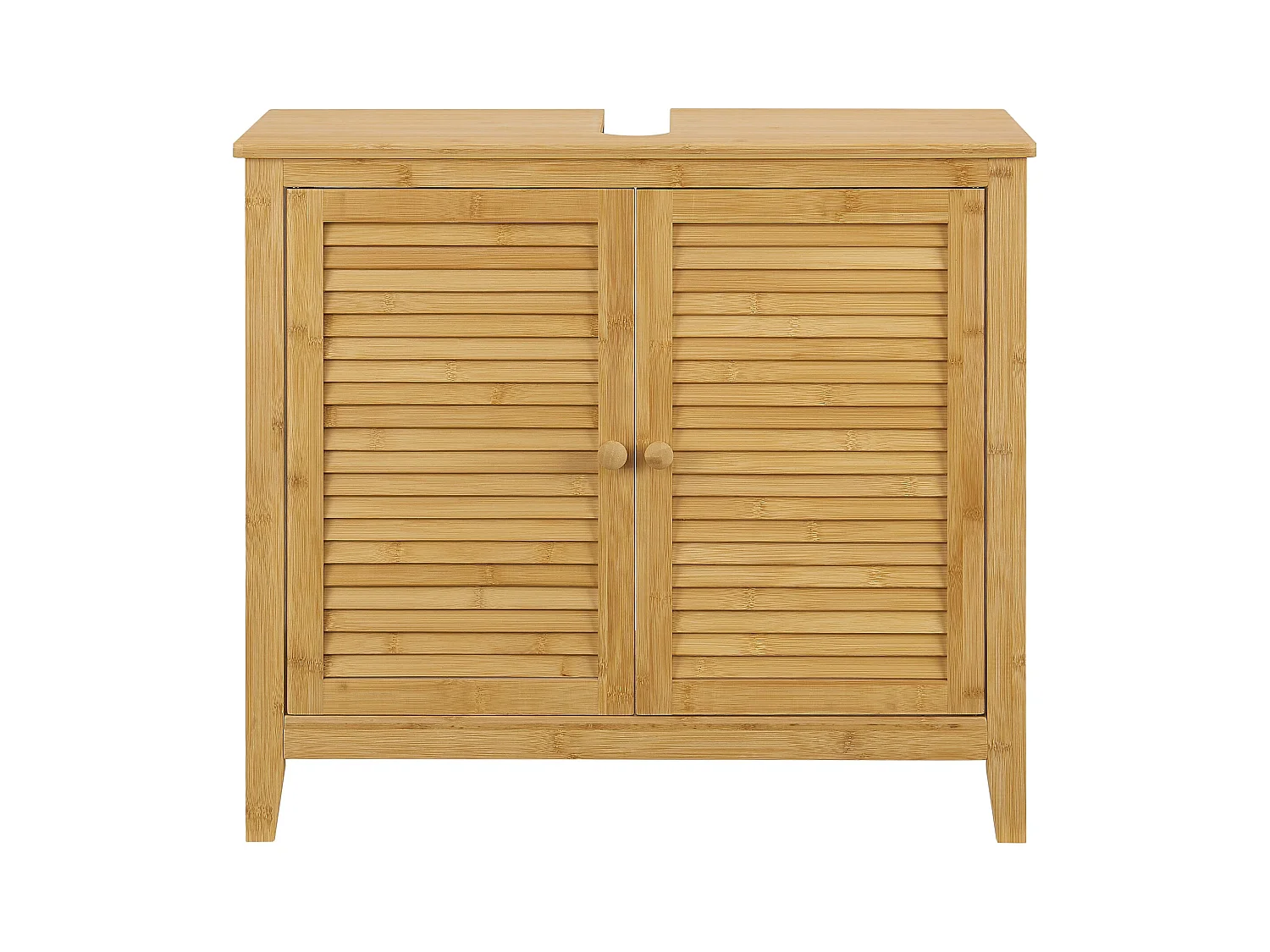 Móvel lavatório com 2 portas 60 x 67 x 30 cm bambu 03_0007738