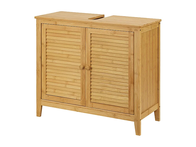 Meuble sous lavabo avec bambou marron 60 x 67 x 30 cm 03_0007738