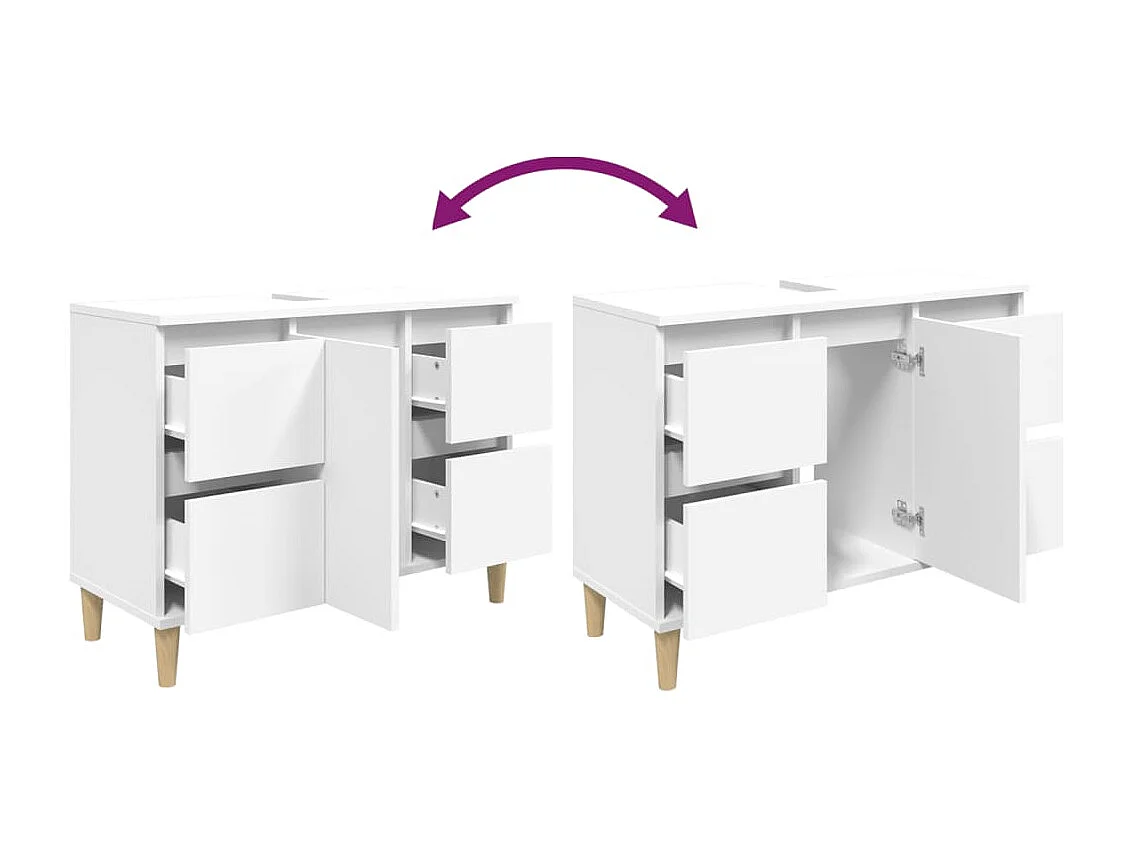 Mobile lavabo sottolavabo 80 x 33 x 60 cm multistrato bianco 02_0006807