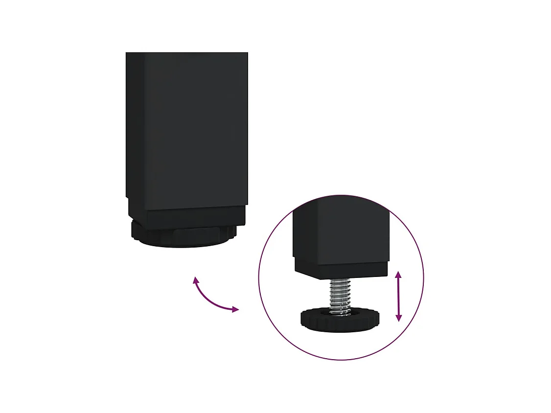 Bureau table poste de bois marron 131 x 48 x 75 cm 02_0023726