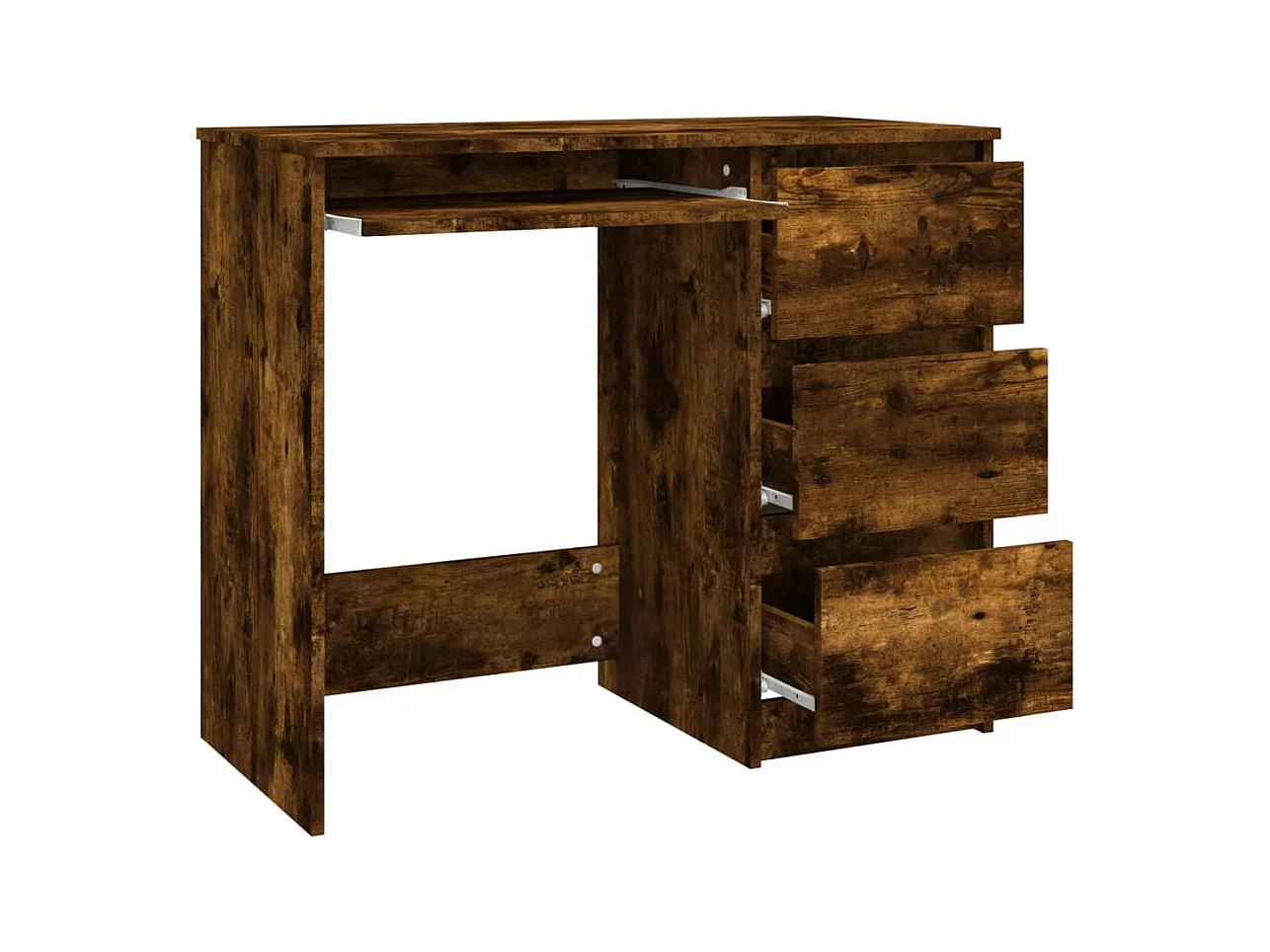 Bureau table poste de bois marron 90 x 45 x 76 cm 02_0023593