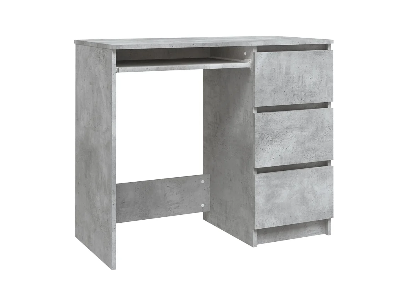 Bureau table poste de bois marron 90 x 45 x 76 cm 02_0023849