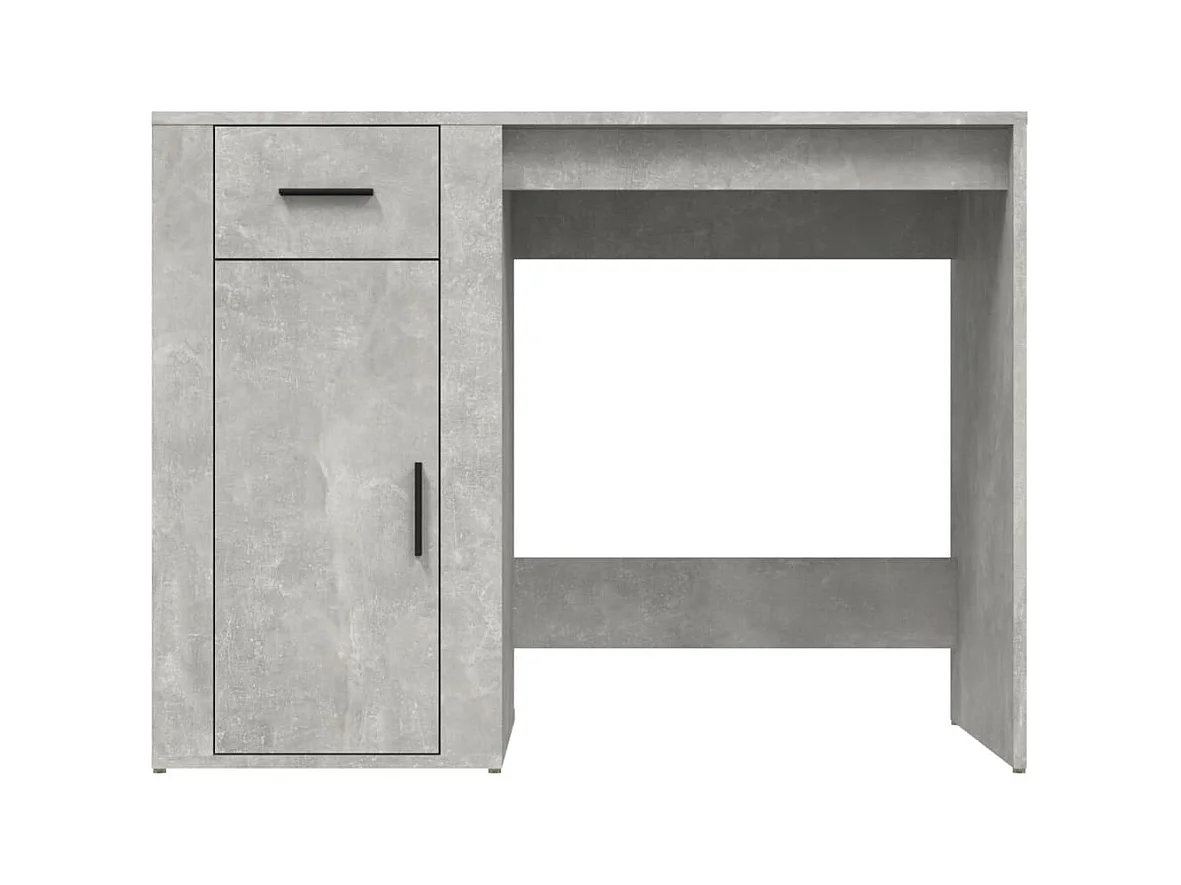 Scrivania tavolo postazione computer mobile studio computer 100 x 49 x 75 cm in legno ingegnerizzato grigio 02_0023824