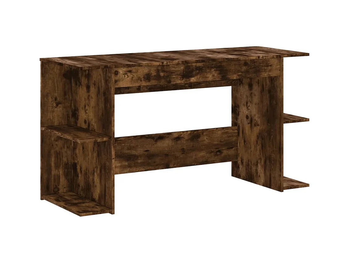 Bureau table poste de bois marron 140 x 50 x 75 cm 02_0023578