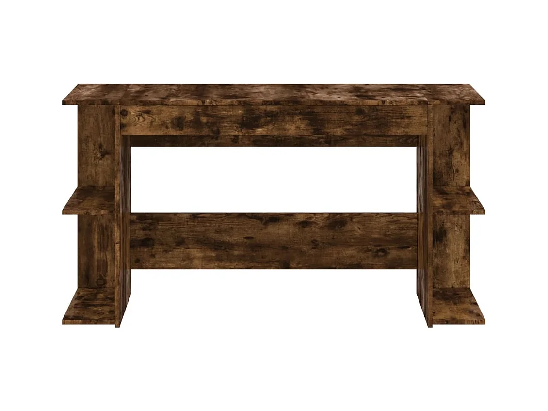 Bureau table poste de bois marron 140 x 50 x 75 cm 02_0023578