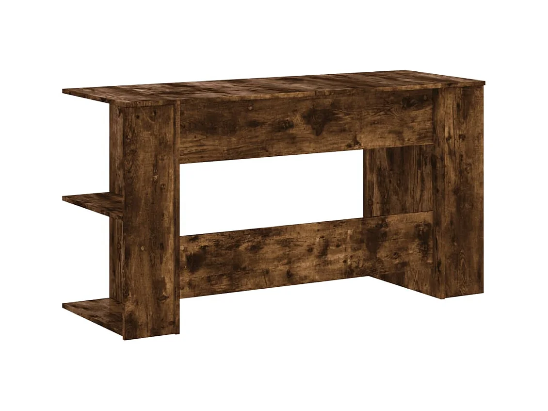 Bureau table poste de bois marron 140 x 50 x 75 cm 02_0023578