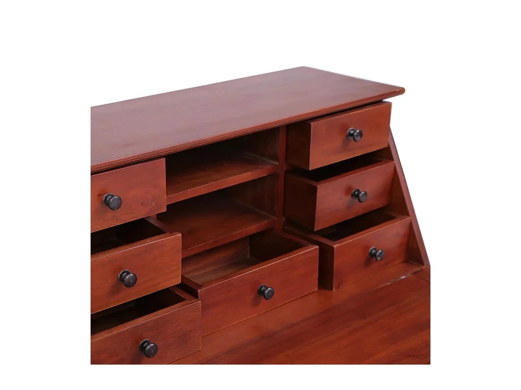 Bureau table poste de bois marron 78 x 42 x 103 cm 02_0023935