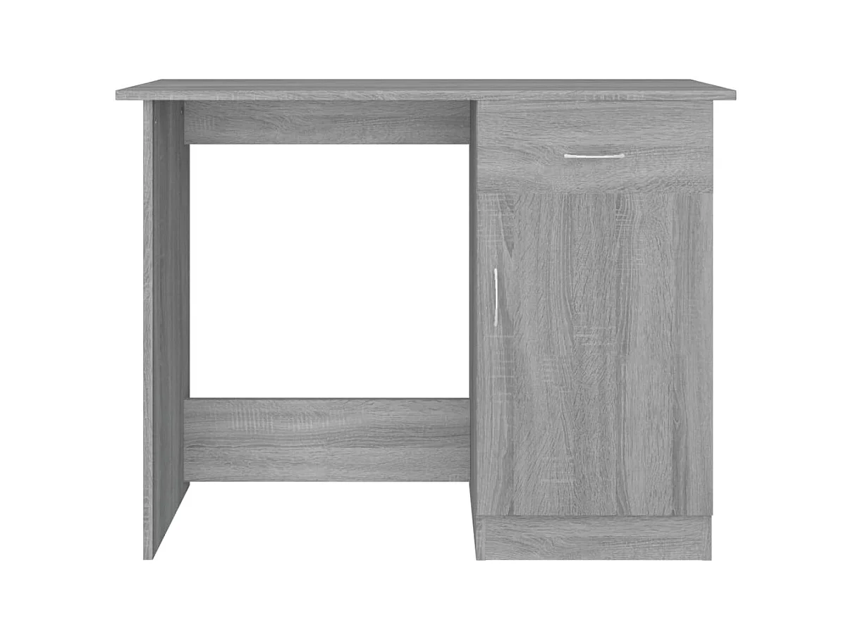 Bureau table poste de bois marron 100 x 50 x 76 cm 02_0023939