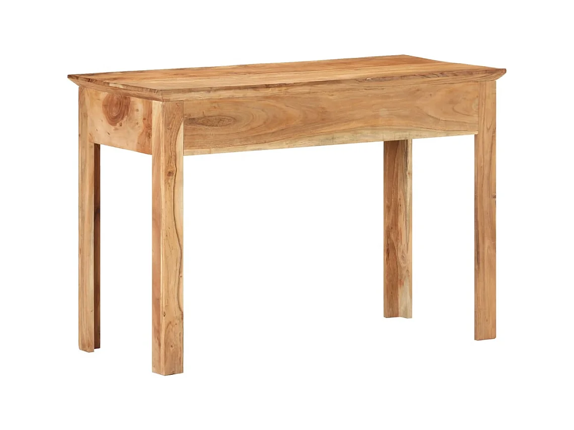 Bureau table poste de bois marron 110 x 50 x 75 cm 02_0023368