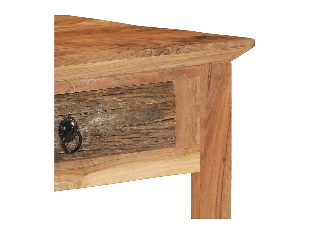 Bureau table poste de bois marron 110 x 50 x 75 cm 02_0023368