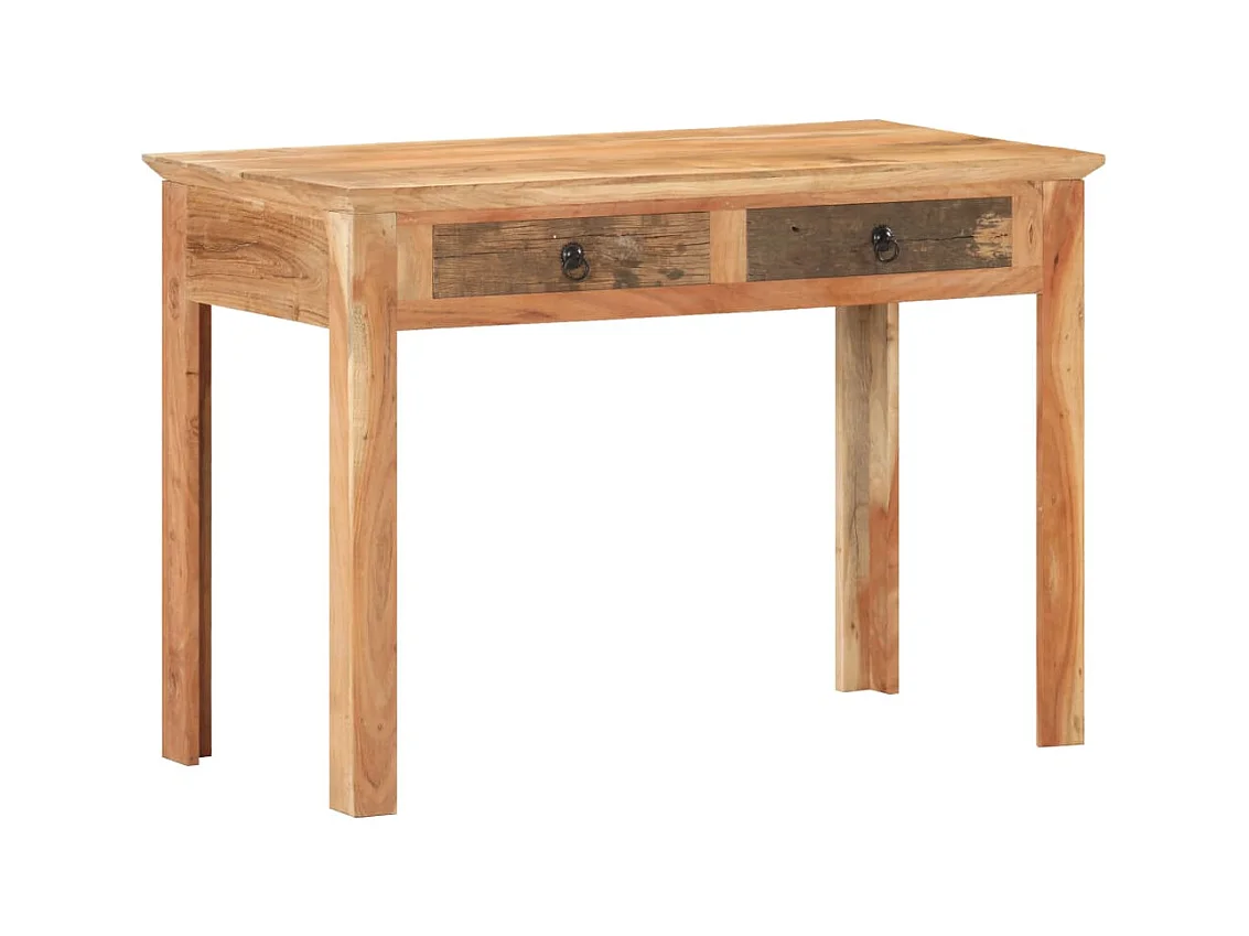 Bureau table poste de bois marron 110 x 50 x 75 cm 02_0023368