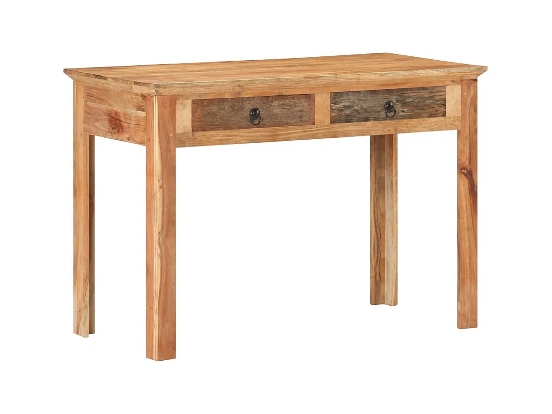 Bureau table poste de bois marron 110 x 50 x 75 cm 02_0023368