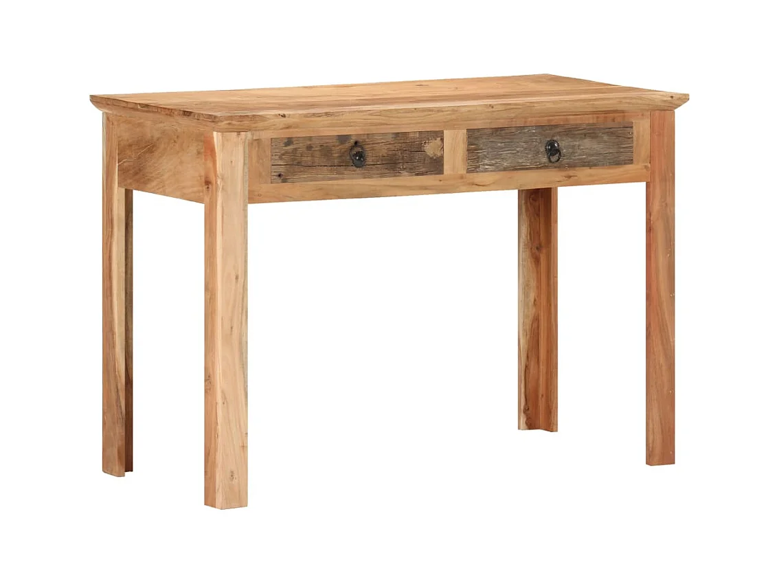 Bureau table poste de bois marron 110 x 50 x 75 cm 02_0023368