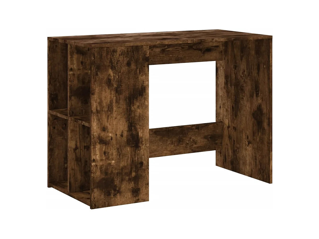 Bureau table poste de bois marron 102 x 50 x 75 cm 02_0023570