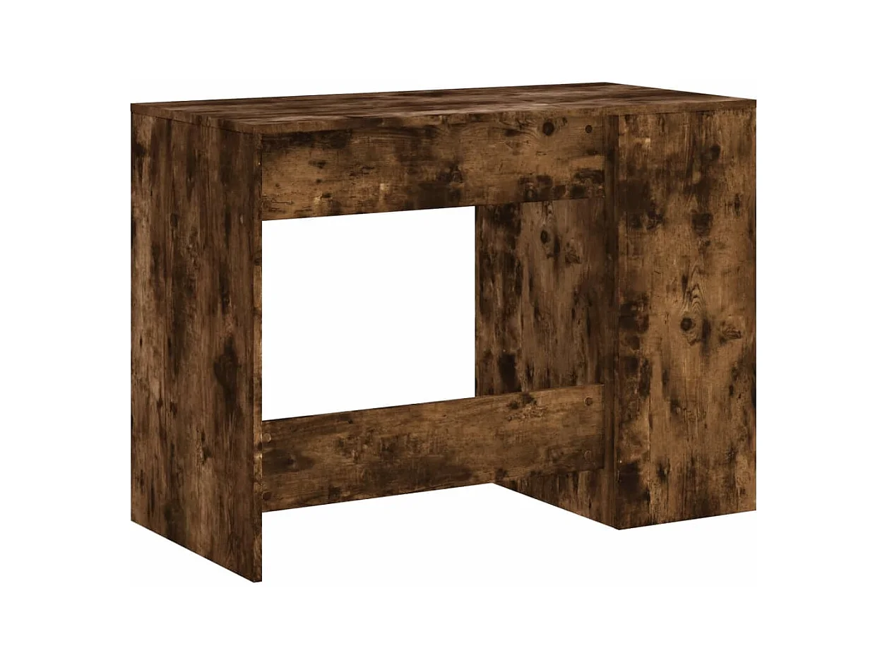 Bureau table poste de bois marron 102 x 50 x 75 cm 02_0023570