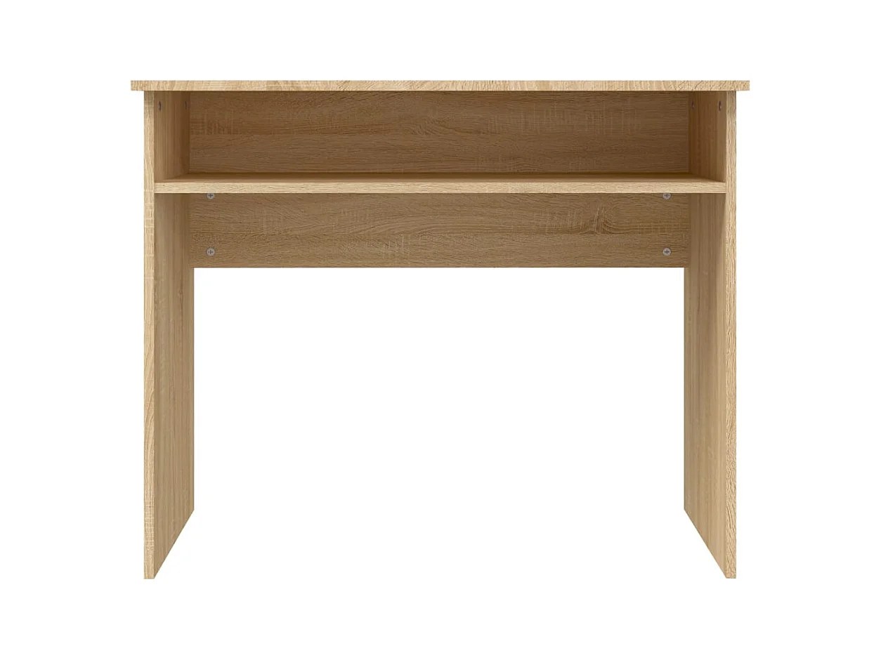 Bureau table poste de bois marron 90 x 50 x 74 cm 02_0023664