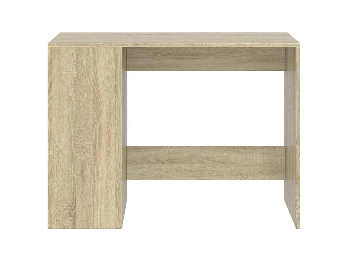 Bureau table poste de bois marron 102 x 50 x 75 cm 02_0023637