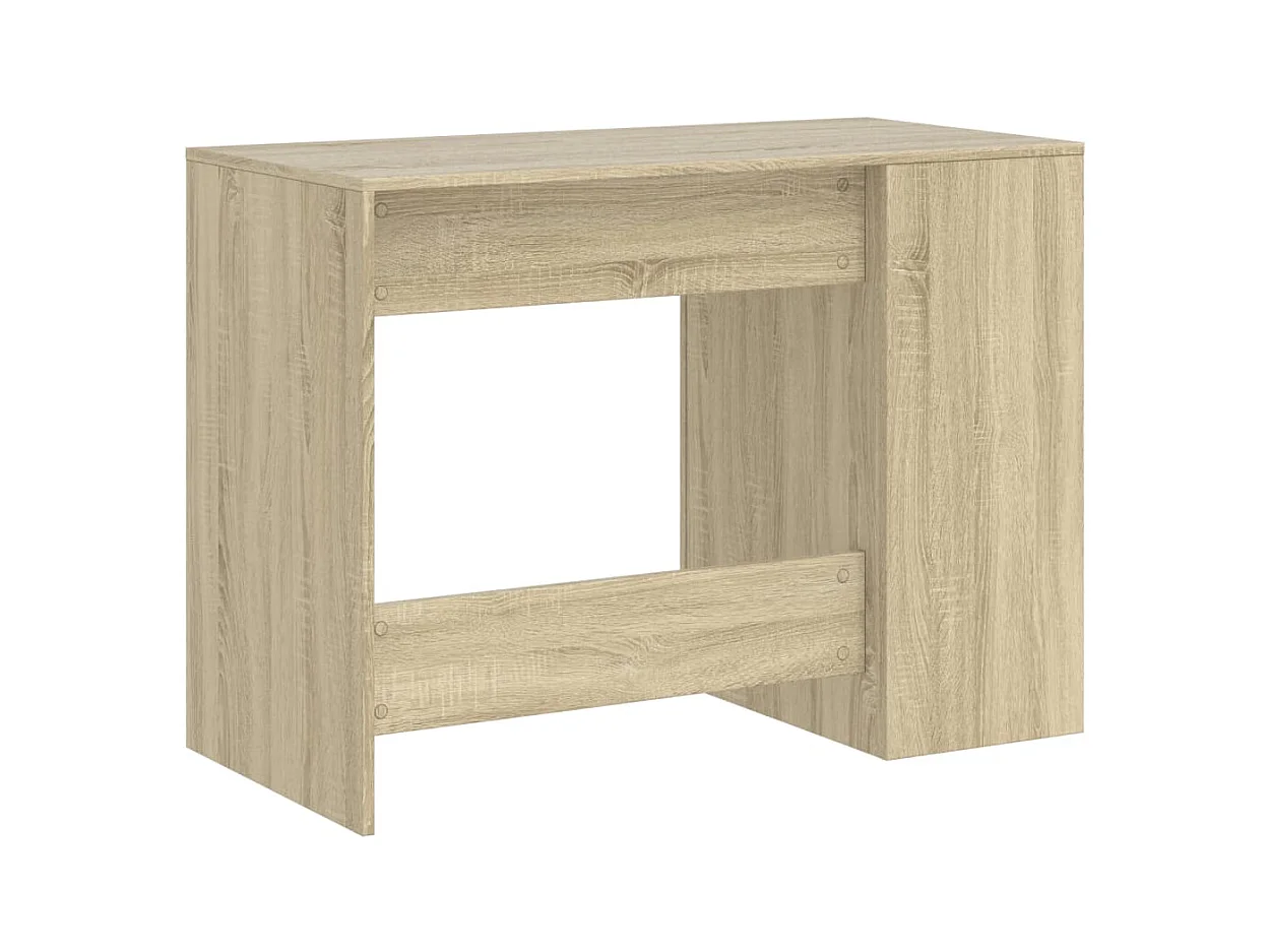 Bureau table poste de bois marron 102 x 50 x 75 cm 02_0023637