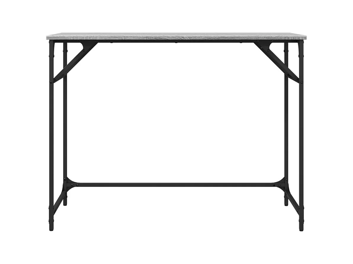 Scrivania tavolo postazione di lavoro mobile per computer studio informatico Sonoma pannelli in MDF e acciaio verniciato a polvere grigio 02_0023969