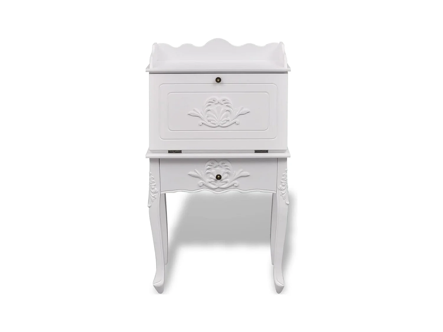 Bureau table poste de bois blanche 60 x 36.4 x 111 cm 02_0023780