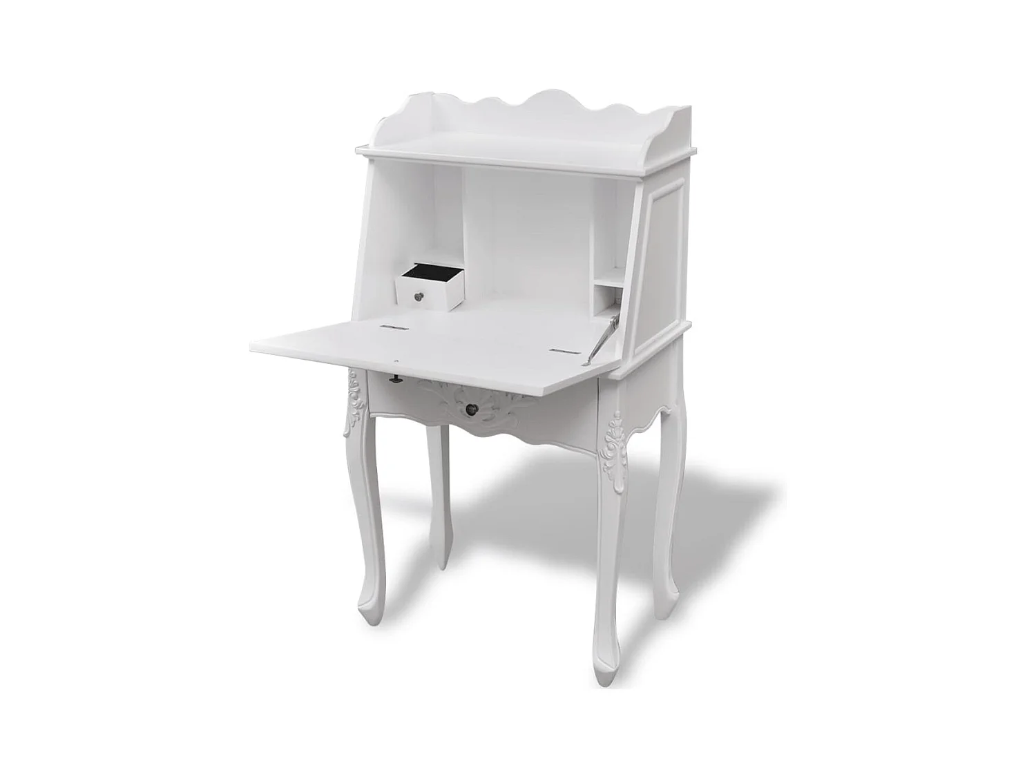 Bureau table poste de bois blanche 60 x 36.4 x 111 cm 02_0023780